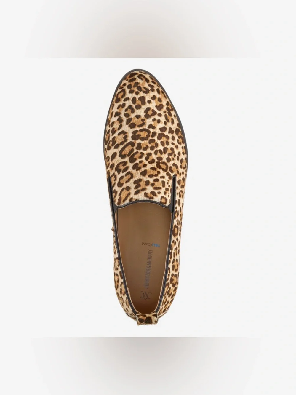 Johnston & Murphy Leopard-Print Slip-On Loafer in Tan and Black - Picture 4 of 4